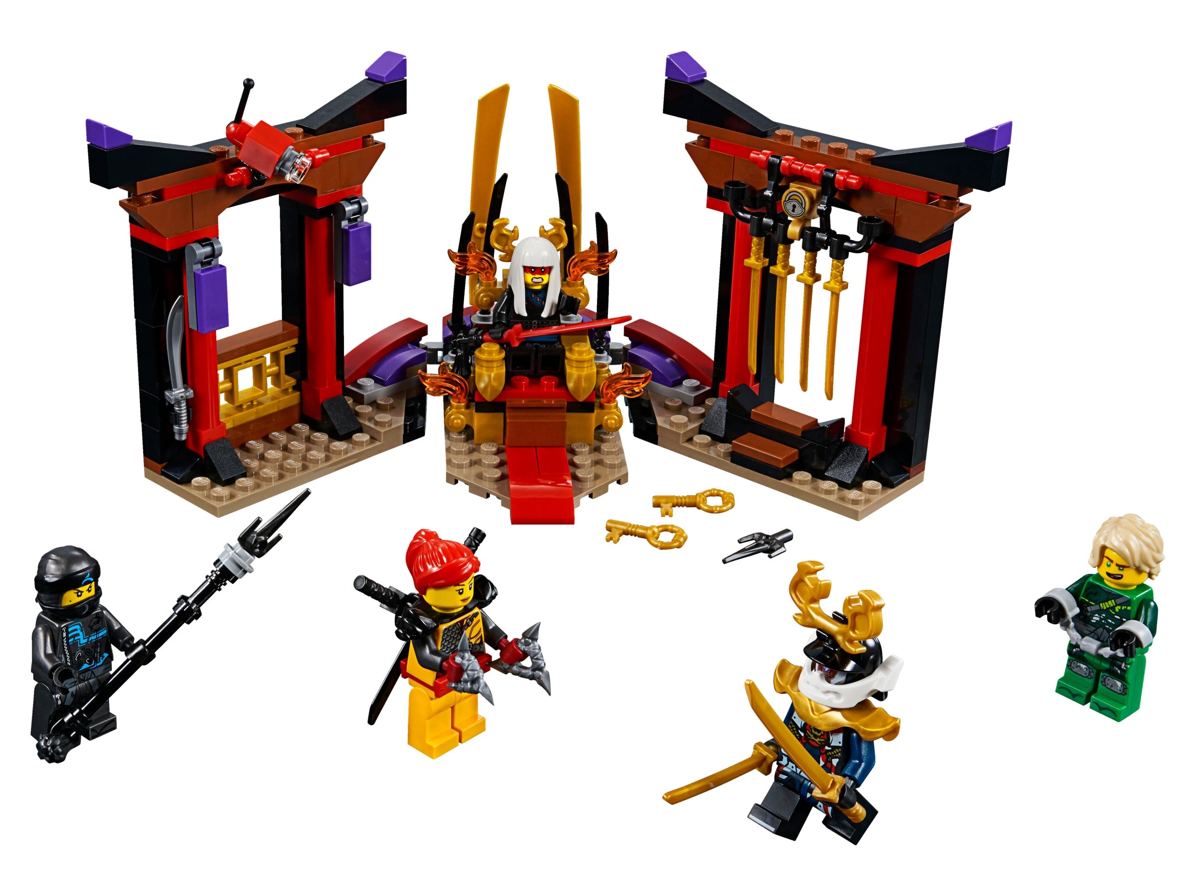 NEU OVP LEGO® Ninjago 70651 Duell im Thronsaal Harumi Lloyd Nya Skylor Samurai X